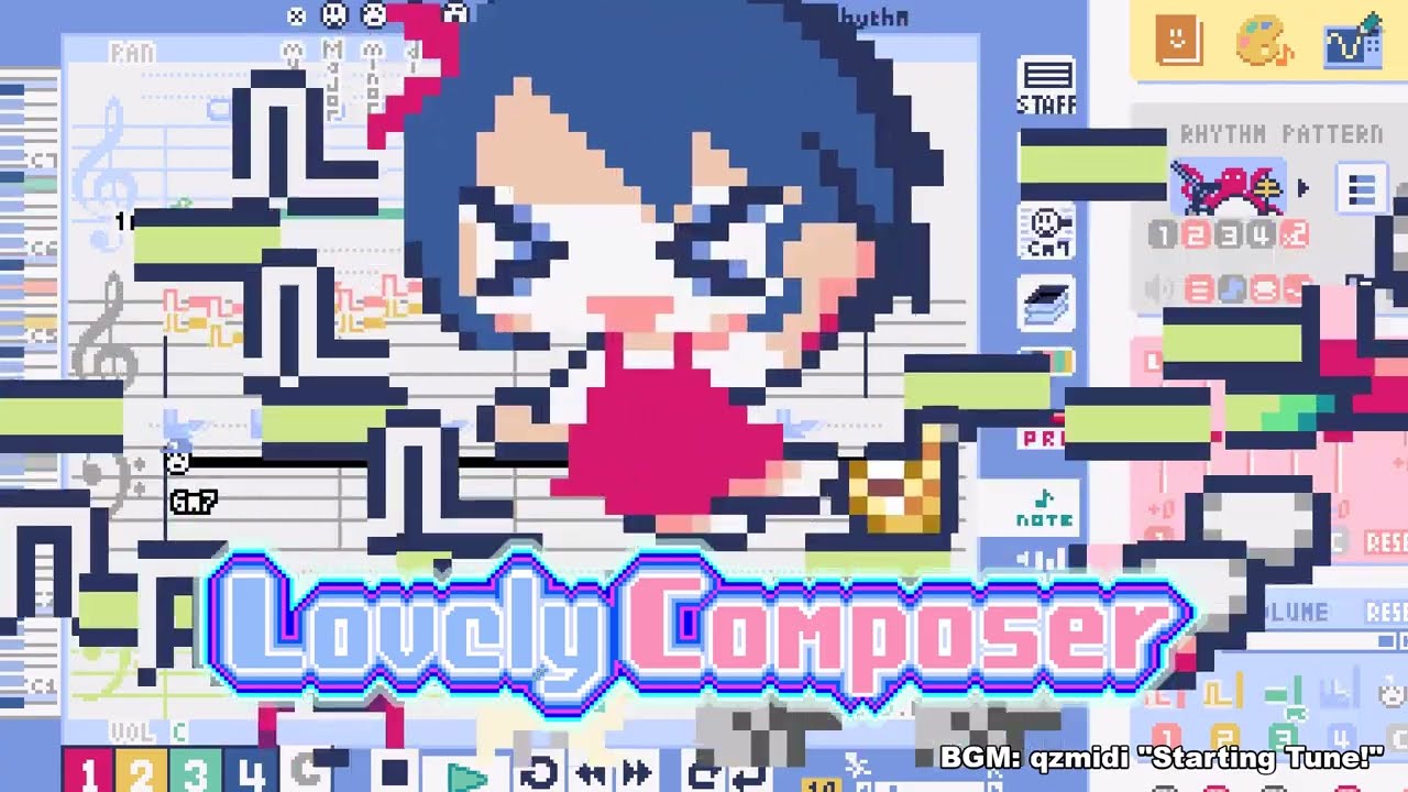 8 Bit音樂創作工具可愛的作曲家(Lovely Compo