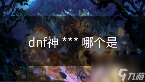 dnf神 *** 哪個是