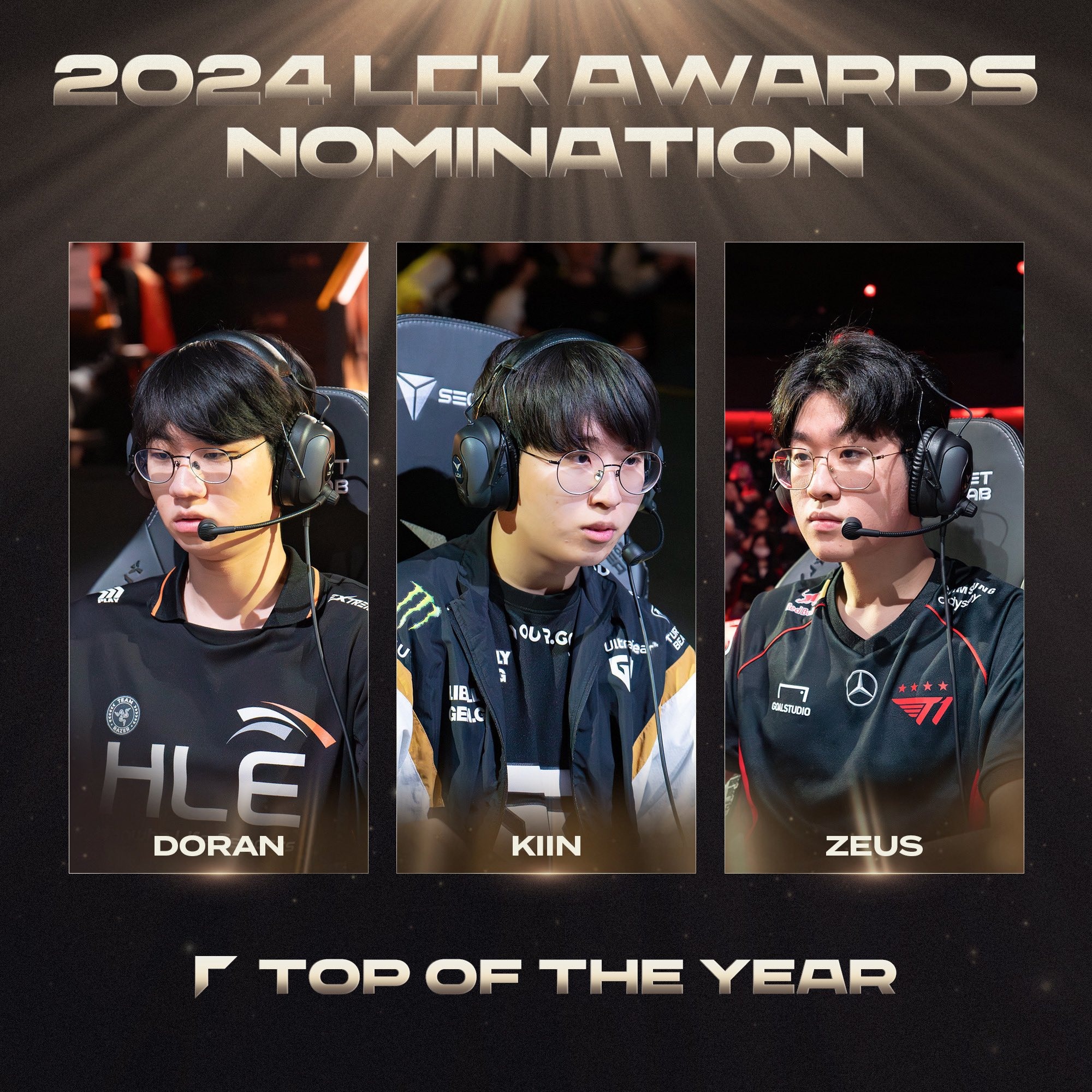 LCK Awards 年度最佳選手候選人電影公佈